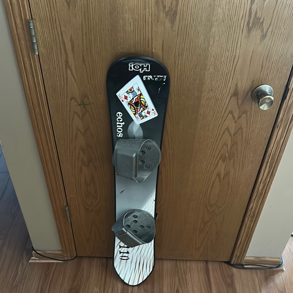 HO! Snowboard with Playing Card Design